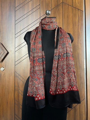 [STVD1450] Ajrakh Modal Stoles 5071
