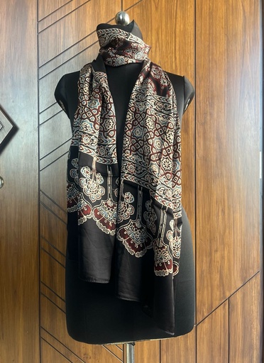 [STVD1450] Ajrakh Modal Stoles 5071 