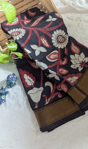 [SASAM4250] Kalamkari Maheshwari Sarees 4552