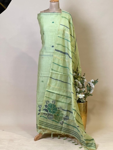 [SUKK3750] Jamdani Suits 5013 Green