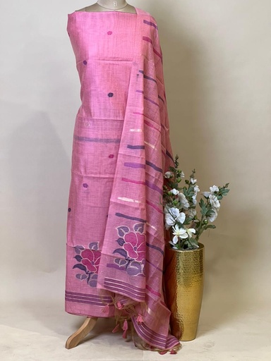 [SUKK3750] Jamdani Suits 5013 Pink