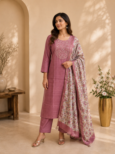 Tussar Silk Kurti Sets 5056