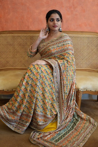 [SAHS18750] Premium Chiffon Sarees 5018
