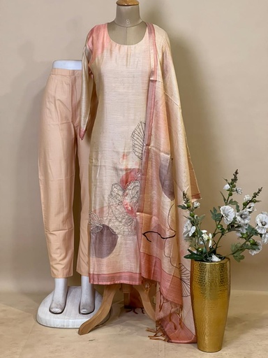 Premium Chanderi Silk Kurti Sets 5046