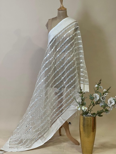 [DUAS690] Organza Mirror Stoles 4780