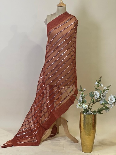 [DUAS690] Organza Mirror Stoles 4780