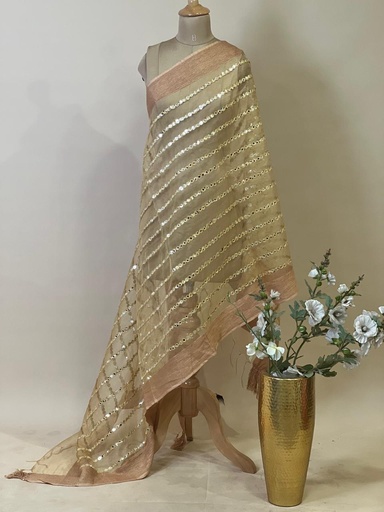 [DUAS690] Organza Mirror Stoles 4780