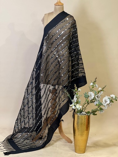 [DUAS690] Organza Mirror Stoles 4780