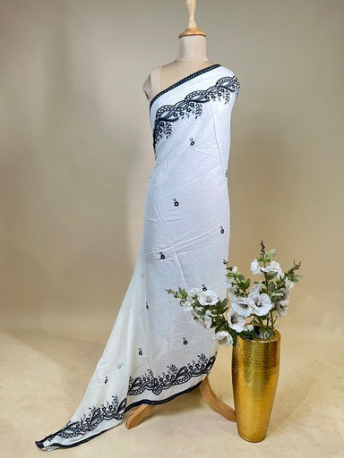 [DUAS1250] Embroidered Cotton Dupatta 4780