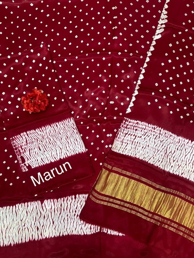 [SUMH5950] Bandhani Modal Suit Sets 5012 Maroon