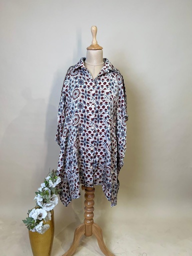 Ajrakh Modal Shirt Kaftans 5015
