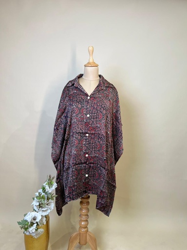 Ajrakh Modal Shirt Kaftans 5015