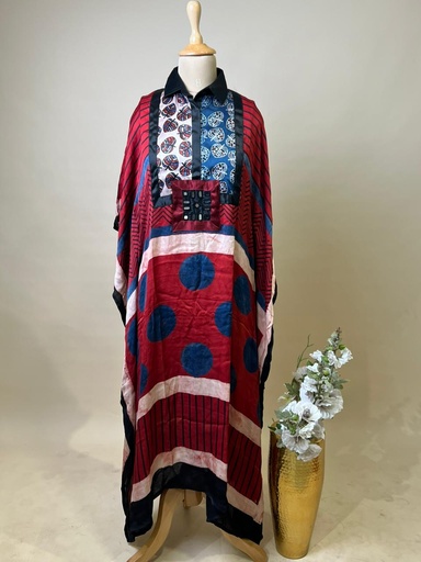 [KARH3950] Ajrakh Modal Kaftans 4803