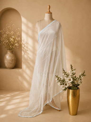 [DUAS1850]  Organza Dupatta 4781