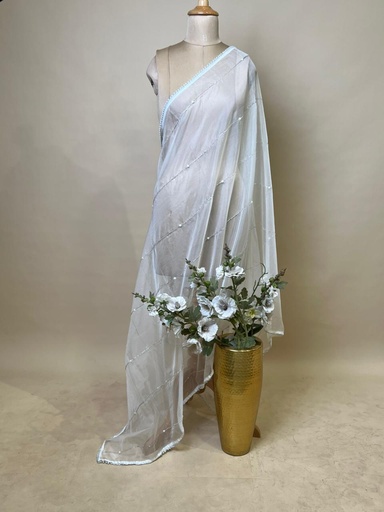 [DUAS1850]  Organza Dupatta 4781