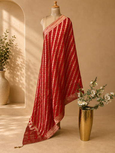 [DUAS2650] Georgette Bandhani Dupatta 4781 