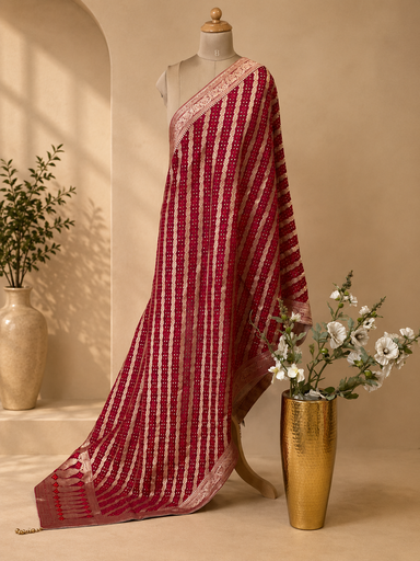 [DUAS2650] Georgette Bandhani Dupatta 4781 