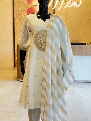 Premium Mul Chanderi Kurti Set 5046