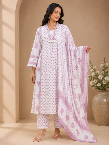 Premium Cotton Kurti Set 5609