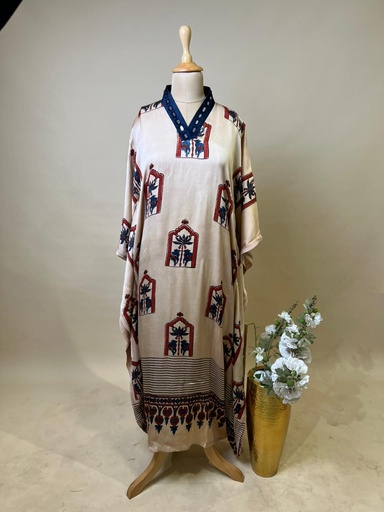 [KARH3450] Ajrakh Modal Kaftans 4803