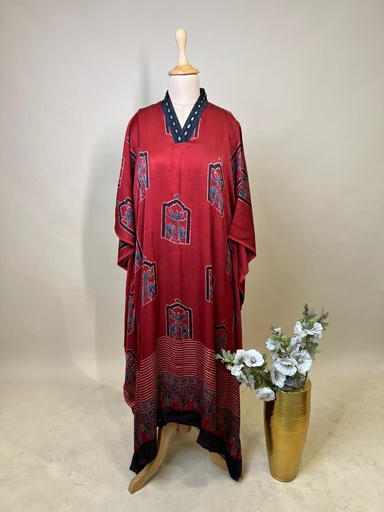 [KARH3450] Ajrakh Modal Kaftans 4803