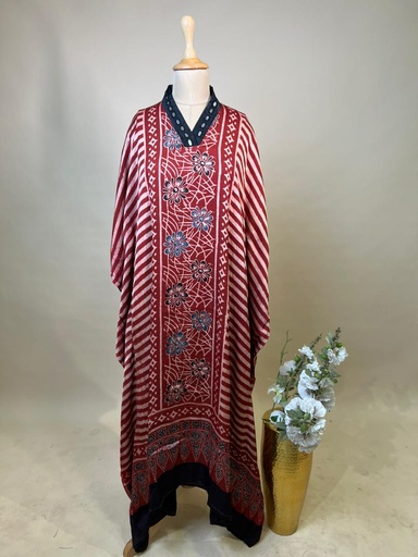 [KARH3450] Ajrakh Modal Kaftans 4803