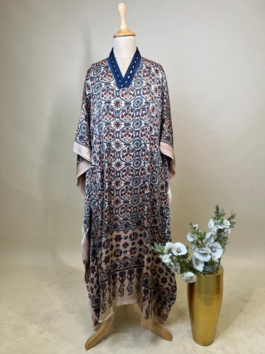 [KARH3450] Ajrakh Modal Kaftans 4803