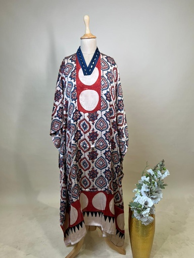 [KARH3450] Ajrakh Modal Kaftans 4803