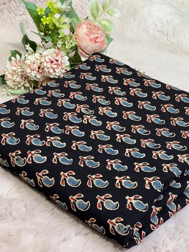 [CFVK395] Ajrakh Cotton Fabric 5021