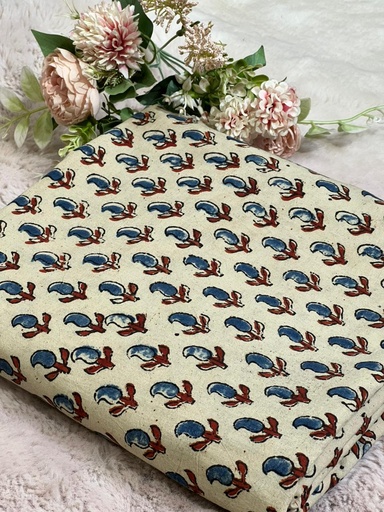 [CFVK395] Ajrakh Cotton Fabric 5021
