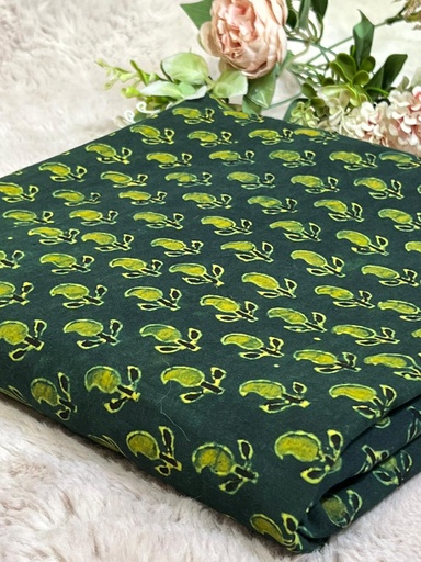 [CFVK395] Ajrakh Cotton Fabric 5021