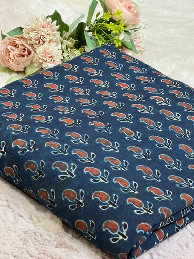 [CFVK395] Ajrakh Cotton Fabric 5021
