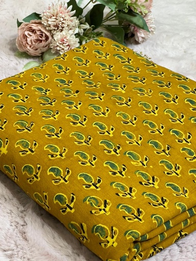 [CFVK395] Ajrakh Cotton Fabric 5021