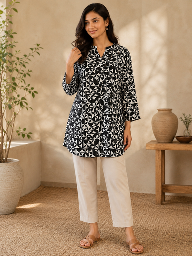 Premium Cotton Short Kurti 5058