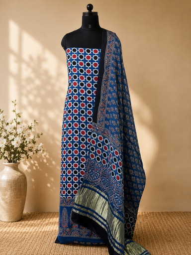 [SUMLK6450] Ajrakh Modal Suit Sets 5012