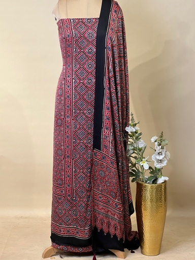 [SUMT3950] Ajrakh Modal Top Dupatta Sets 5012