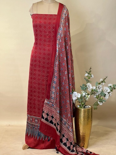 [SUKD6450]  Ajrakh Modal Suit Sets 5012