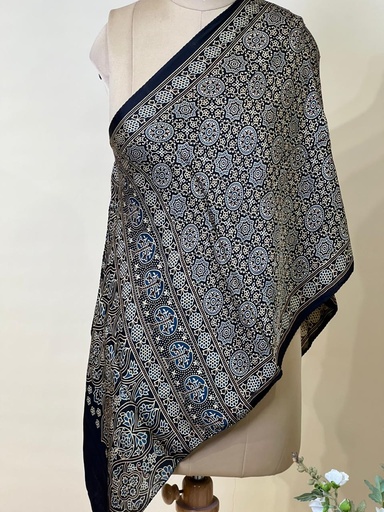 [STVD1450] Ajrakh Modal Stoles 5071
