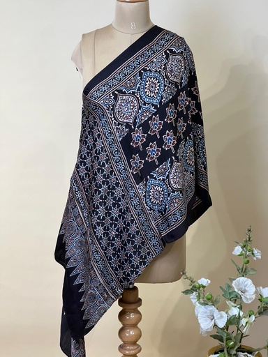 [STVD1450] Ajrakh Modal Stoles 5071