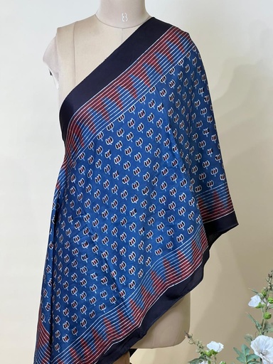 [STVD1450] Ajrakh Modal Stoles 5071