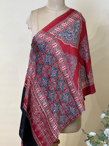 [STVD1450] Ajrakh Modal Stoles 5071