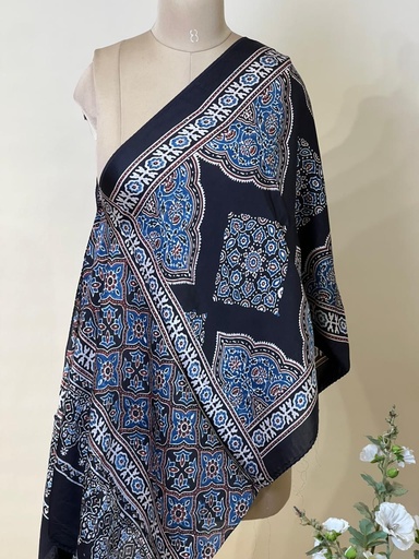 [STVD1450] Ajrakh Modal Stoles 5071