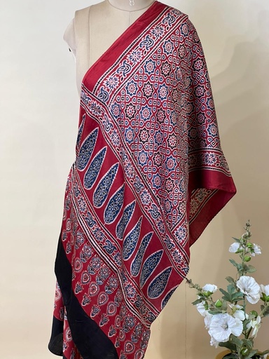 [STVD1450] Ajrakh Modal Stoles 5071