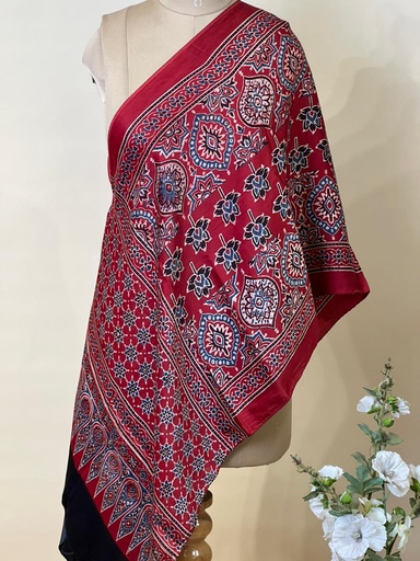 [STVD1450] Ajrakh Modal Stoles 5071