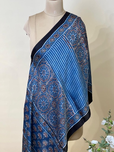 [STVD1450] Ajrakh Modal Stoles 5071