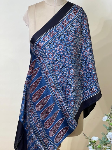 [STVD1450] Ajrakh Modal Stoles 5071
