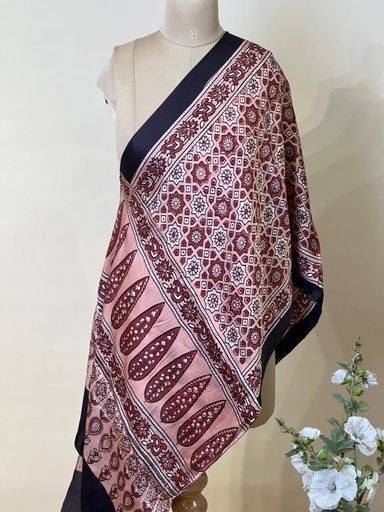 [STVD1450] Ajrakh Modal Stoles 5071