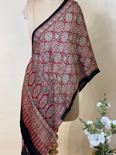 [STVD1450] Ajrakh Modal Stoles 5071