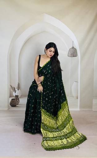 [SAZB8250] Bandhani Modal Sarees 5028 