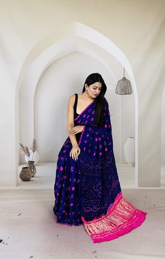 [SAZB8250] Bandhani Modal Sarees 5028 